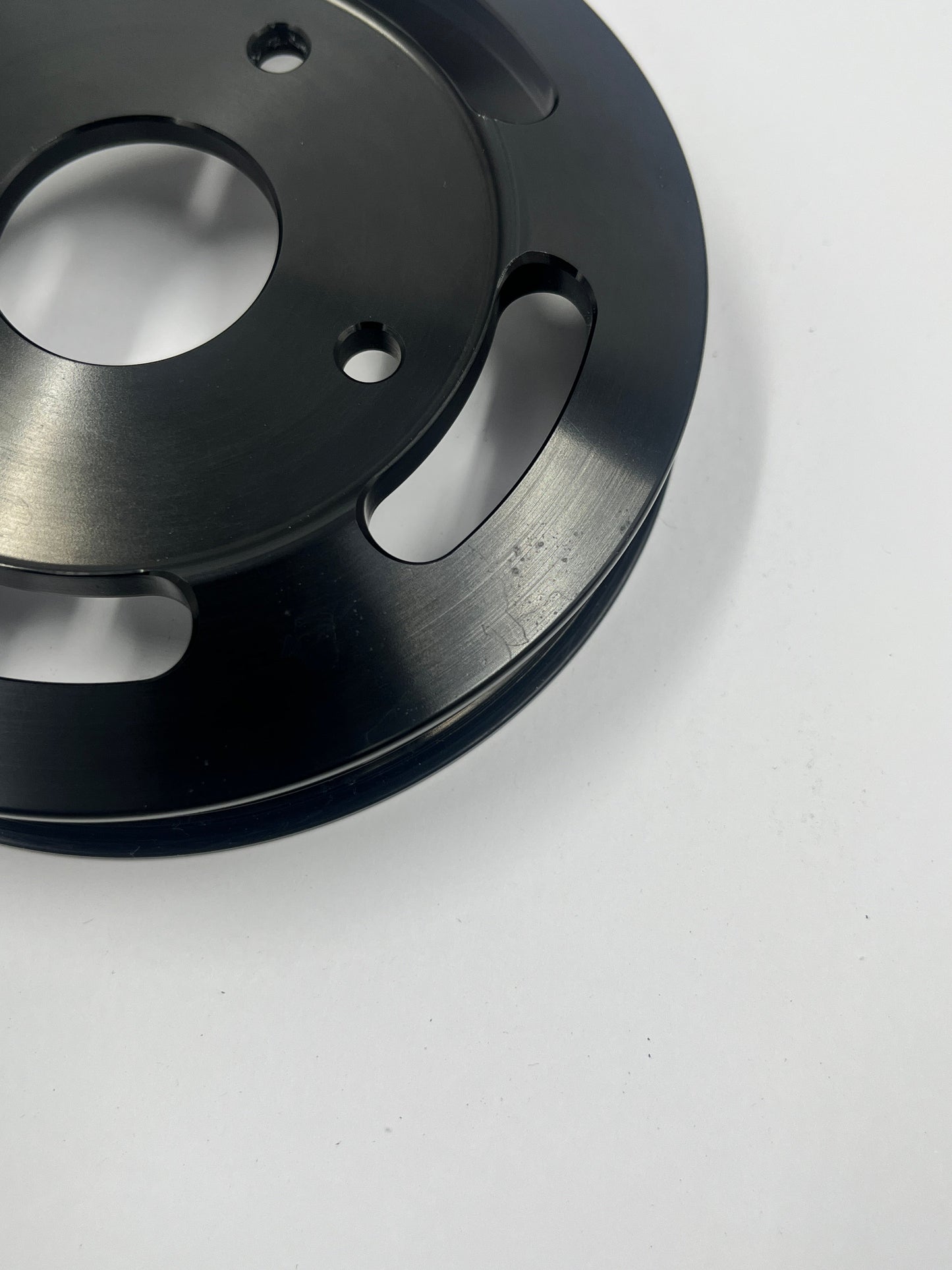 Scratch&Dent Billet Underdrive Water Pump Pulley for Nissan RB Engines - Black 126mm