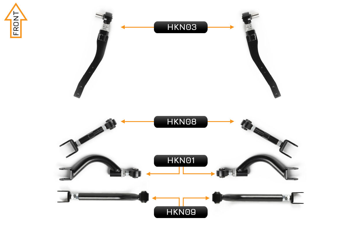 V2 Essentials Arm Kit - Nissan Silvia S13 (Front & Rear)